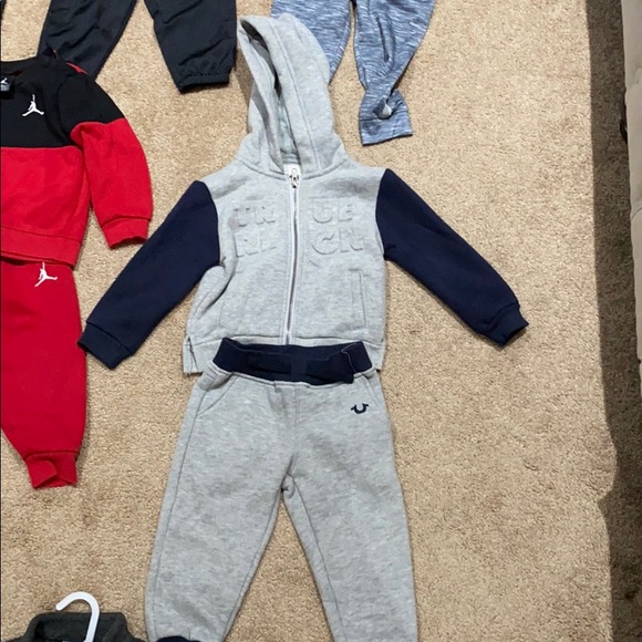 boy true religion sweat suit